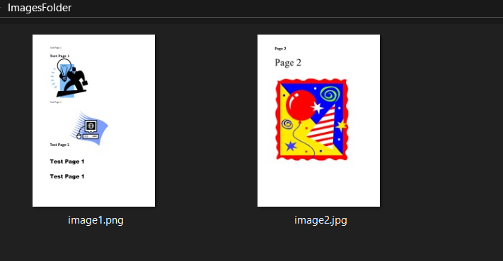 Source Images To Be Converted To PDF