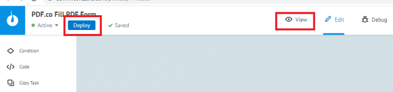 Deploy And Switch View