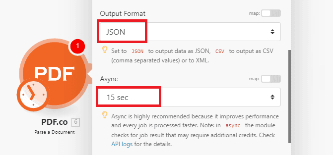 Setting up Parse a Document module