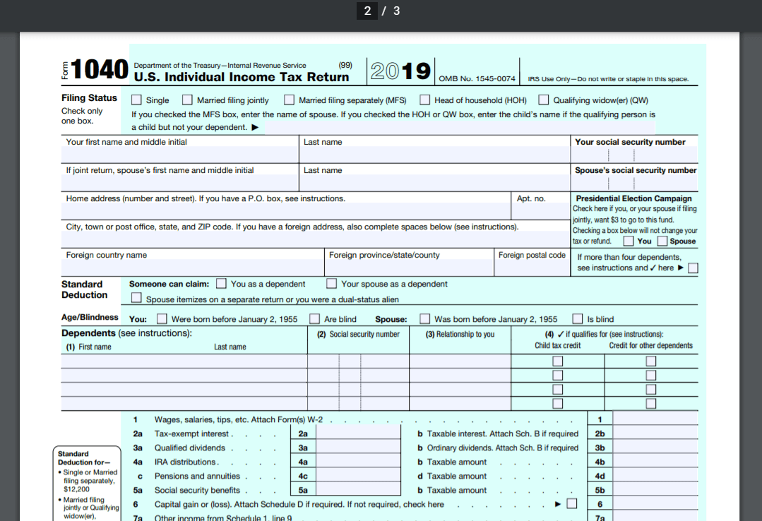 Form 1040