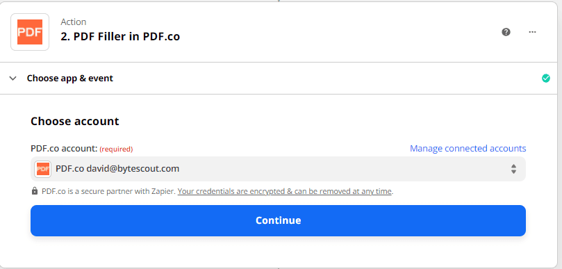 Connect PDF.co Account