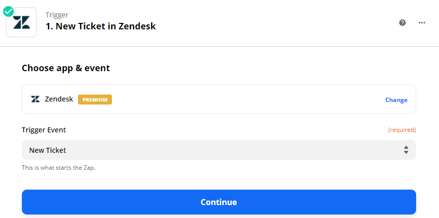 Setup New Ticket Zendesk Trigger