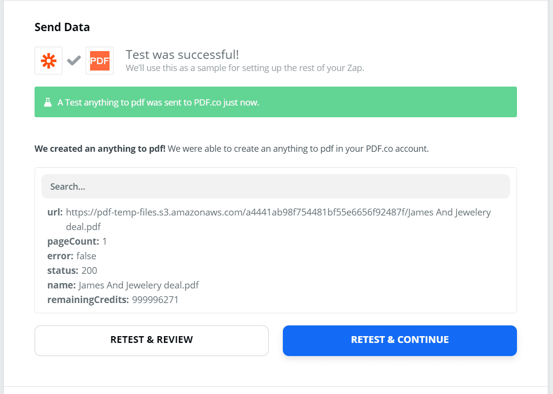 PDF.co Successful Request Result