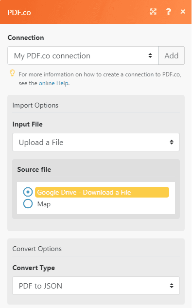 Setup the PDF.co module