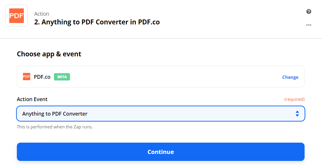 Zapier and PDF.co