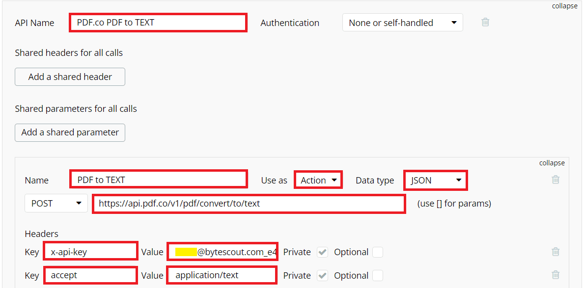 Step 9: Setup API Connector