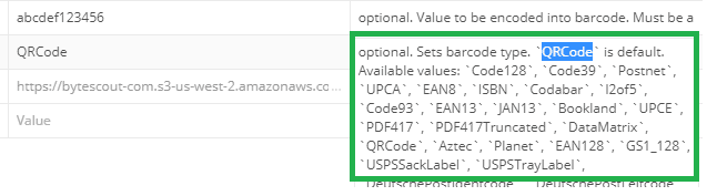 Barcode Generator Supported Barcode Types