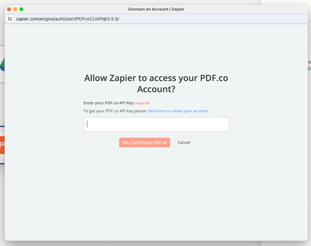 Connect API Key