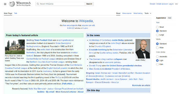 Wikipedia Main Page