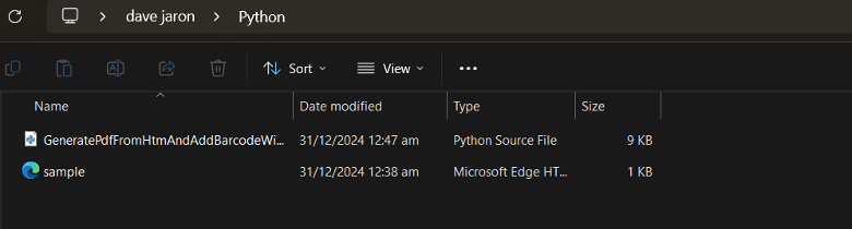 Save Python Program