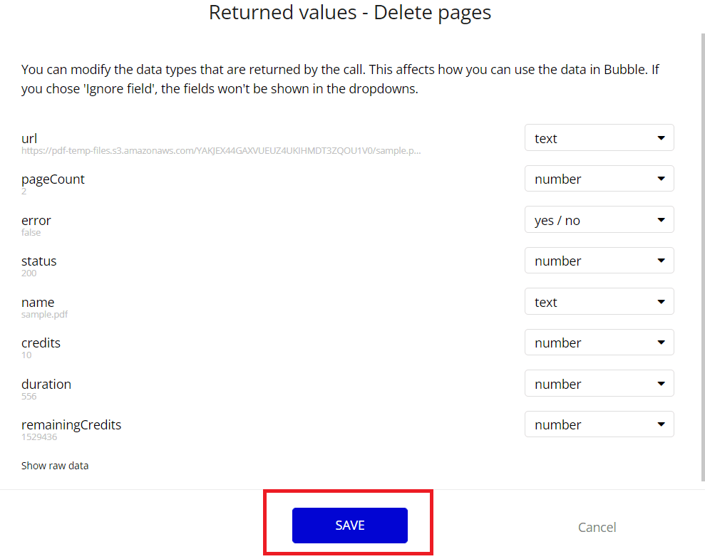 Initialize Call Result