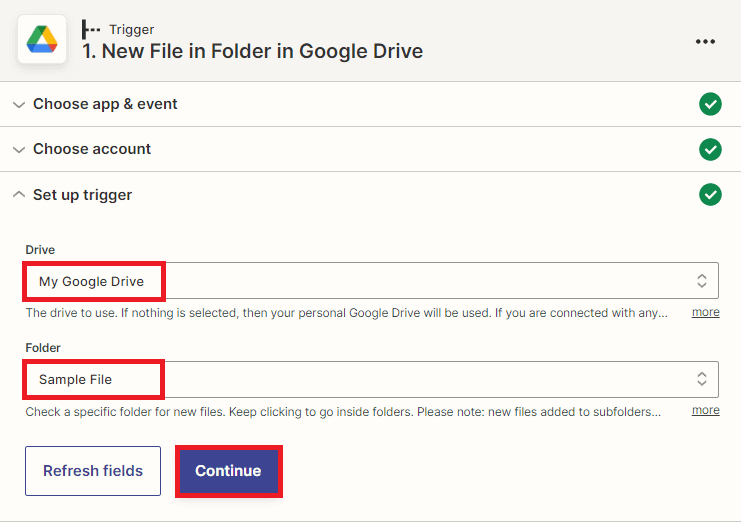 Google Drive Configuration