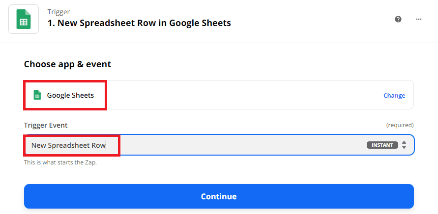 New Spreadsheet Row Trigger