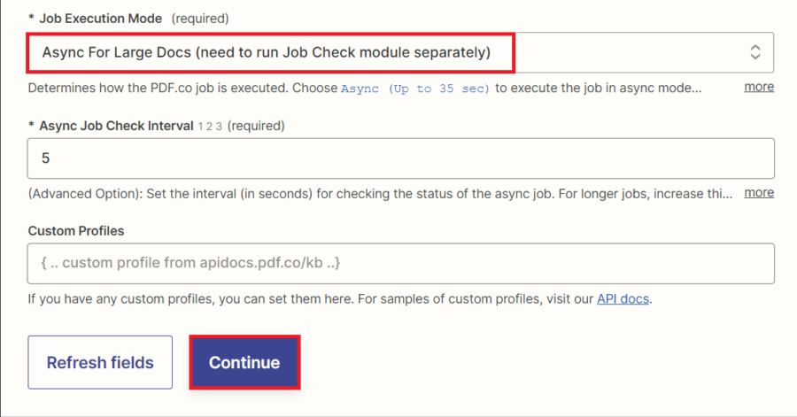 Zapier: PDF.co Action Configuration