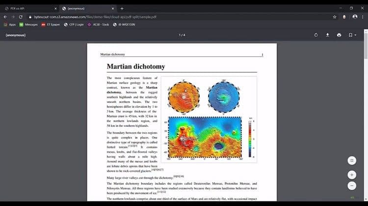 PDF Splitting API