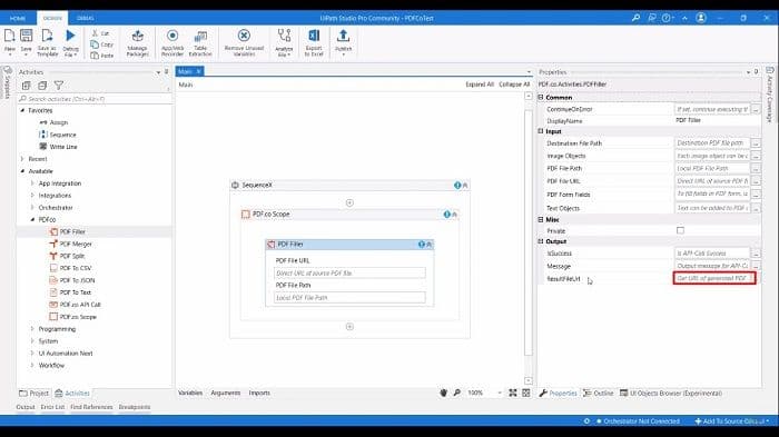 UiPath PDF Filler