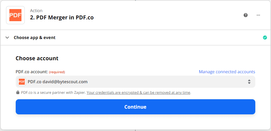 Connect PDF.co Account