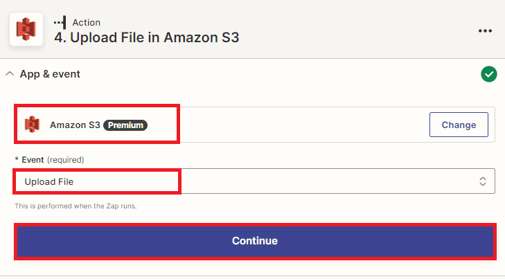 Add Amazon S3 App