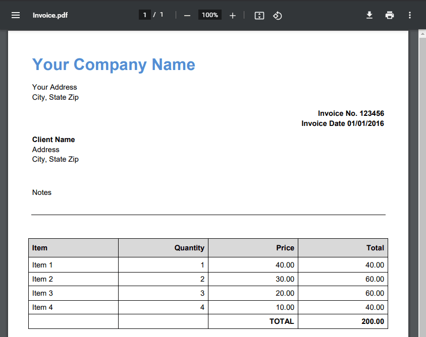 Zendesk Ticket PDF Invoice Attachment