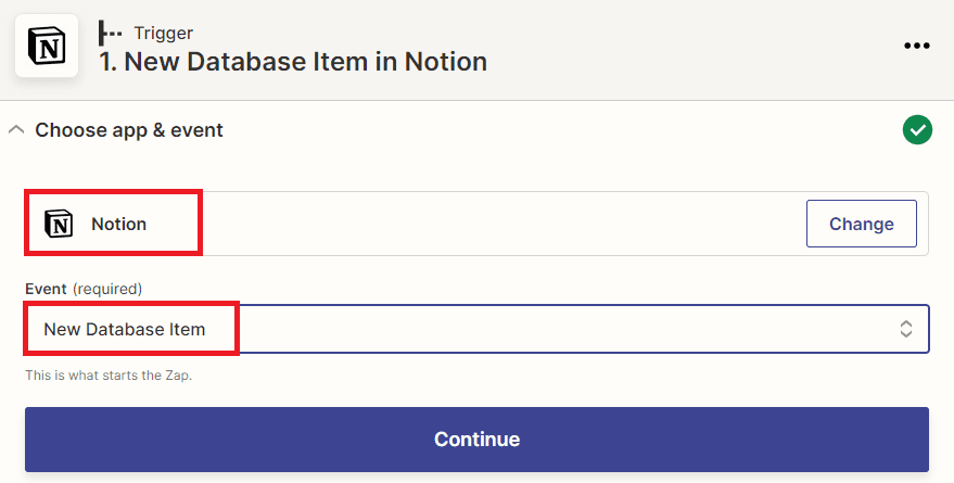 Add Notion New Database Item As Trigger