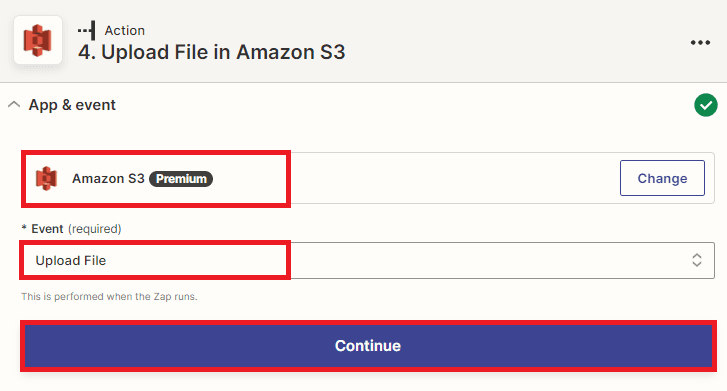 Add Amazon S3 App