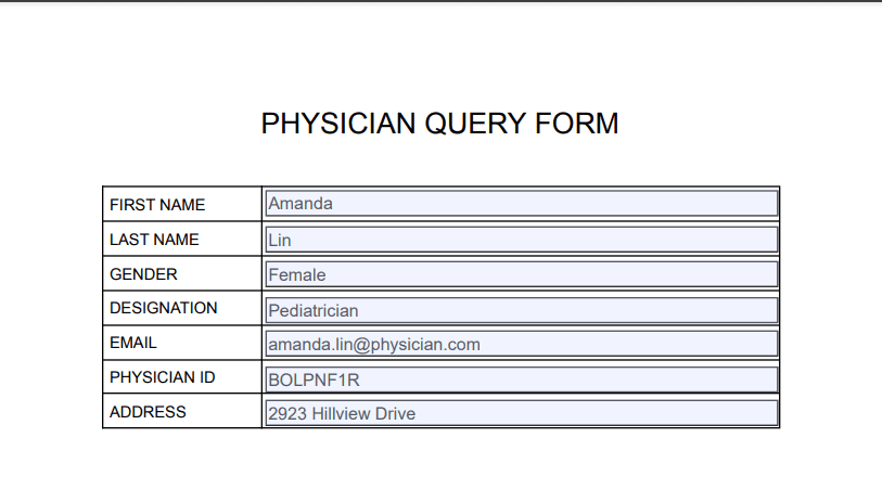 Source Document Output