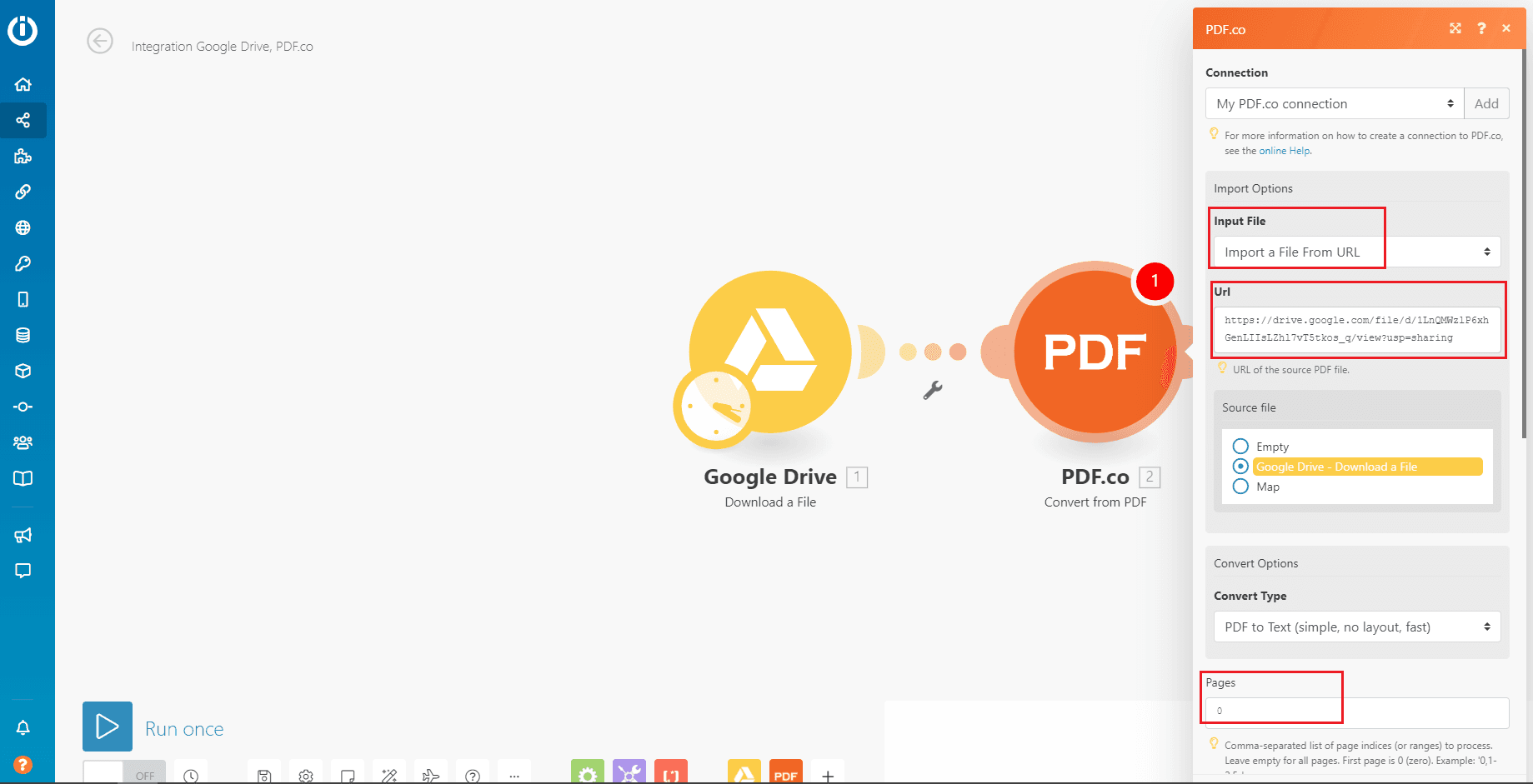 Screenshot of PDF.co account