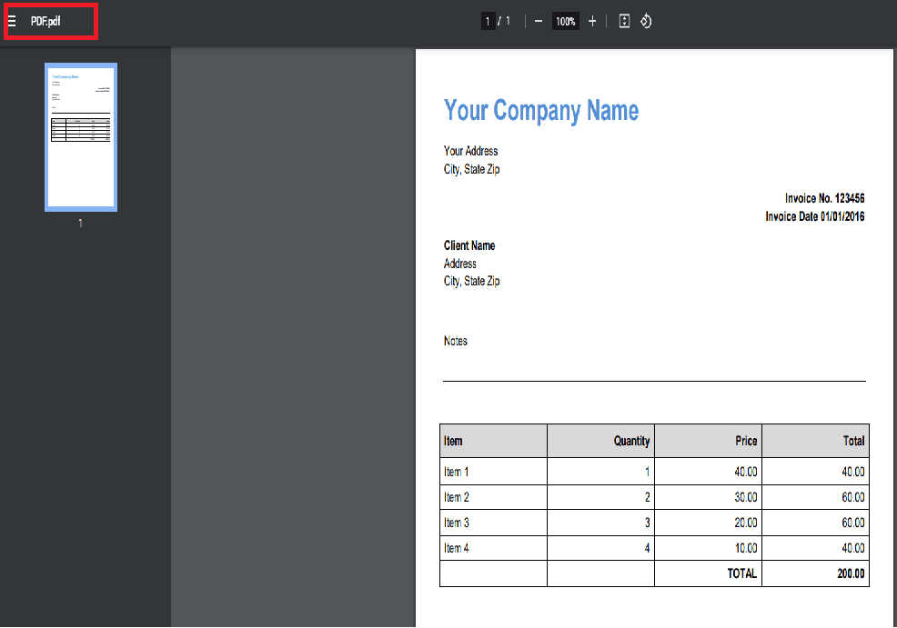 Source File Output