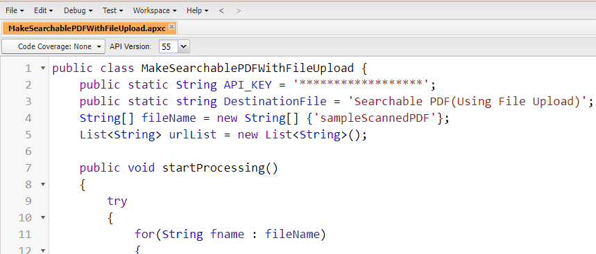 Add API Key