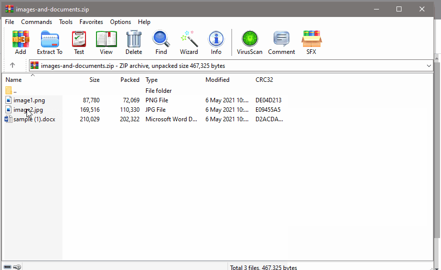 Mixed PDF and Non-PDF Files