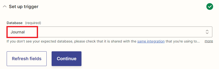 Select Notion Database