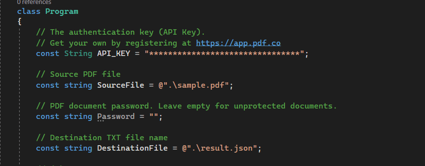 Declare three variables