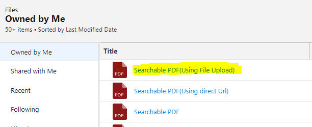 Output PDF