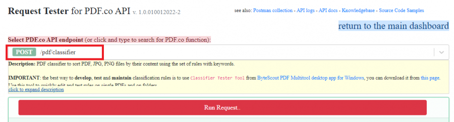 Select PDF Classifier