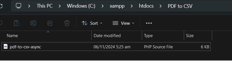 Save the PHP File in the Correct Directory