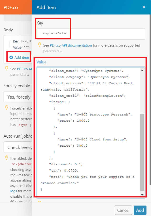 Configure Connection