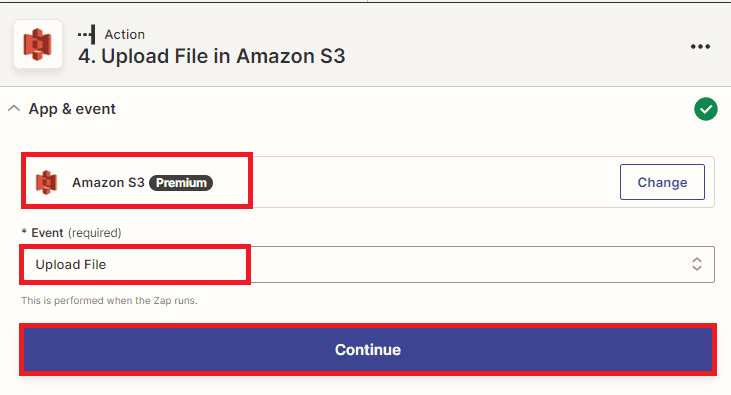 Add Amazon S3 App
