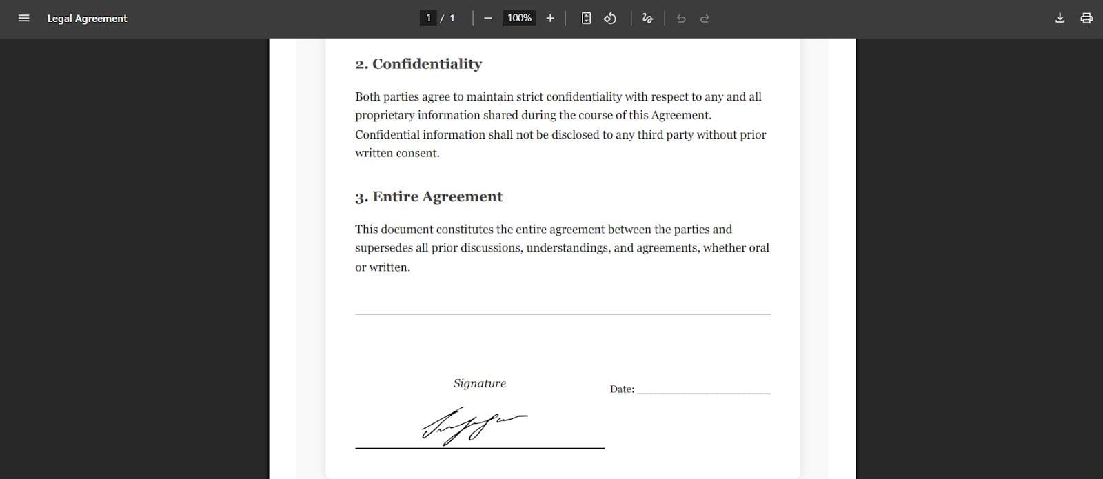 Signed PDF