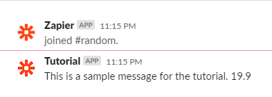 Result in Slack