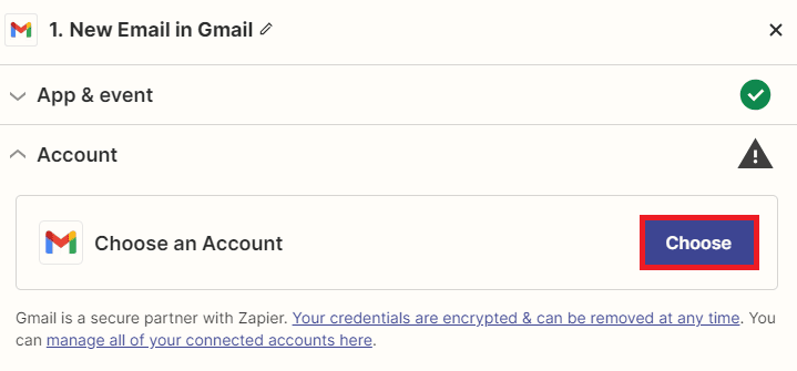 Connect Gmail Account