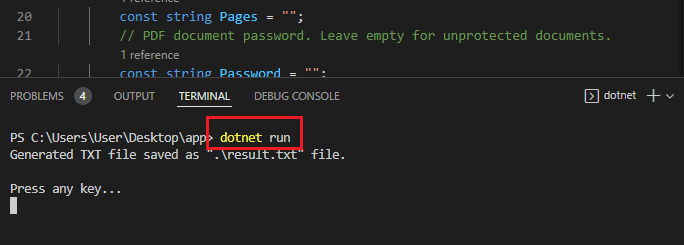 Run Project