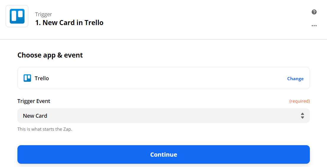 New Card Trigger In Trello