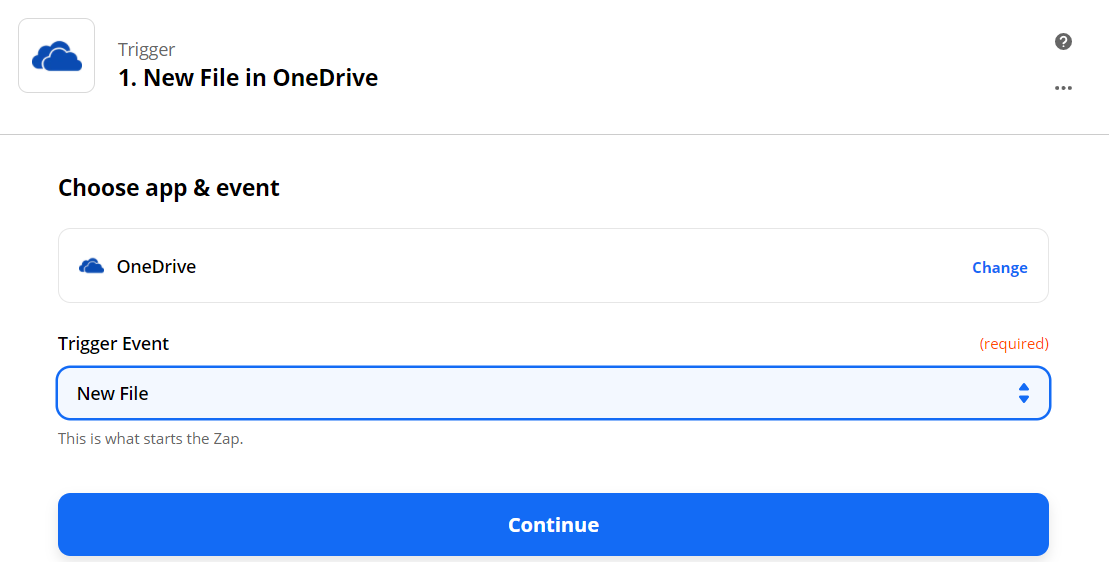 Set New File In OneDrive As The Trigger