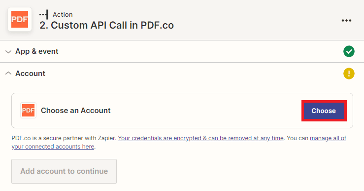 Connect PDF.co Account