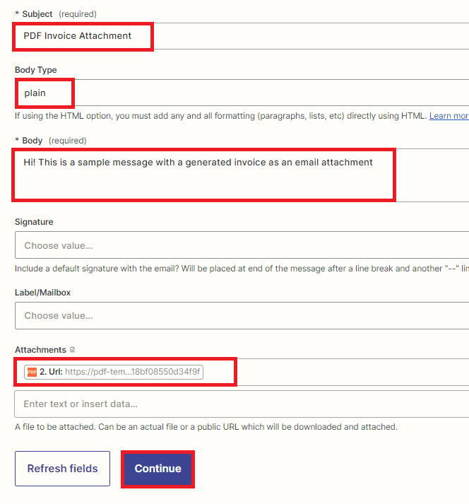 Setup Gmail Configuration