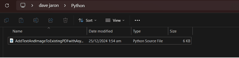 Save Python Program