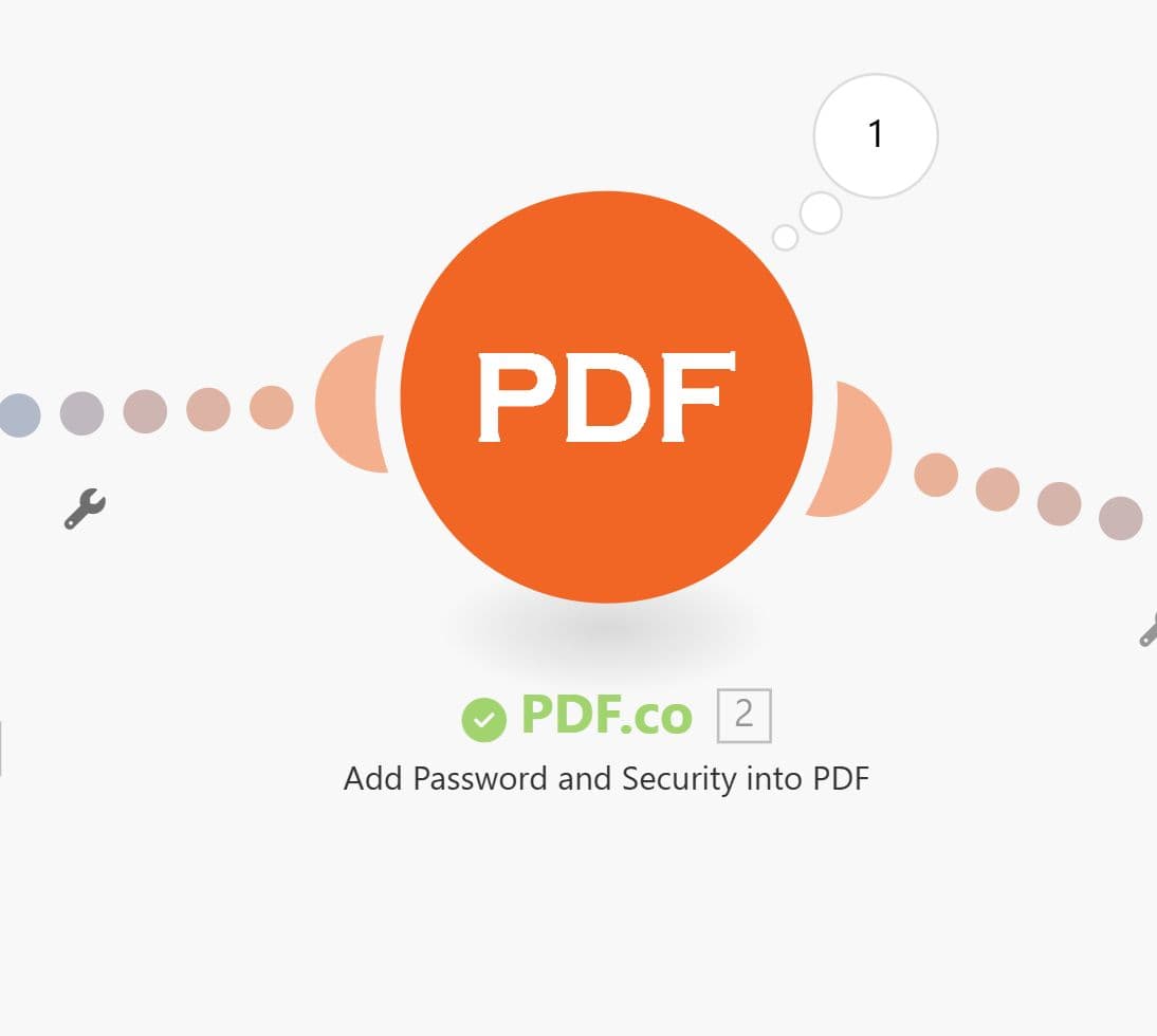 Add the PDF.co Add Password and Security Module