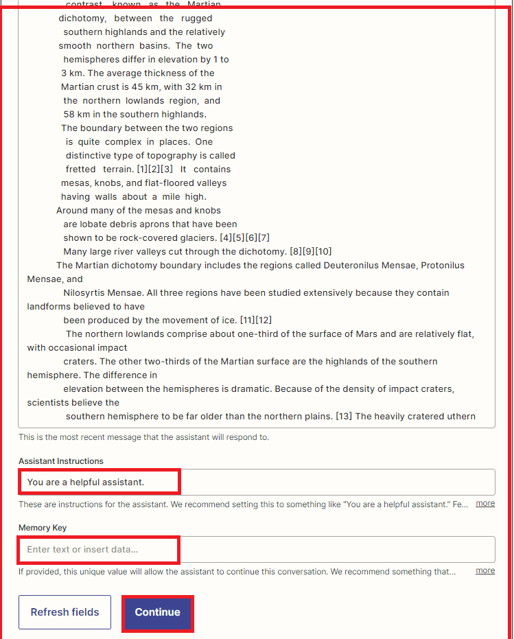 Setup ChatGPT Configuration