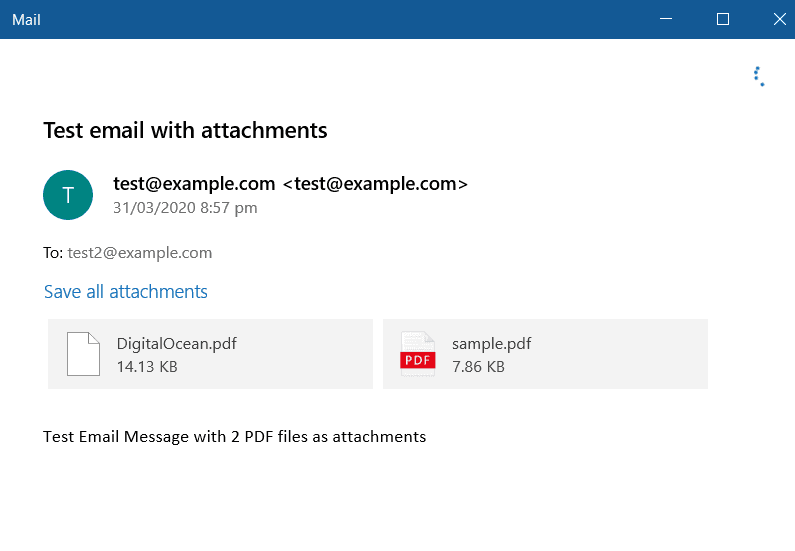 Sample EML File