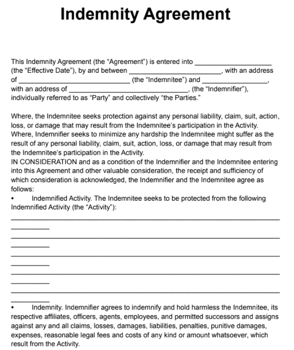 Non- fillable Sample Form